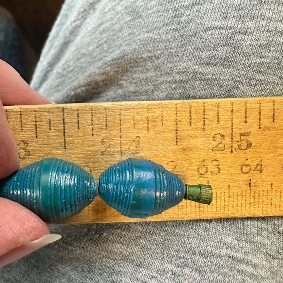 Handmade African Beaded Necklace With Recycled Paper Beads - Picture 5 of 6